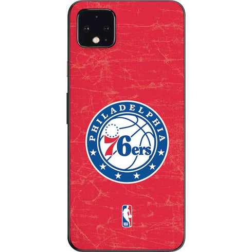 NBA Philadelphia 76ers Distressed Google Pixel 4 XL Skin